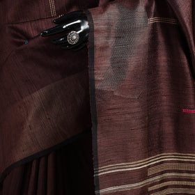 Handloom tussar silk zari border bhagalpuri saree 10