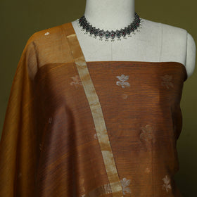Handloom zari buti chanderi silk 2pc unstitched dress