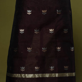 Handloom zari buti chanderi silk 2pc unstitched dress
