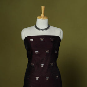 Handloom zari buti chanderi silk 2pc unstitched dress