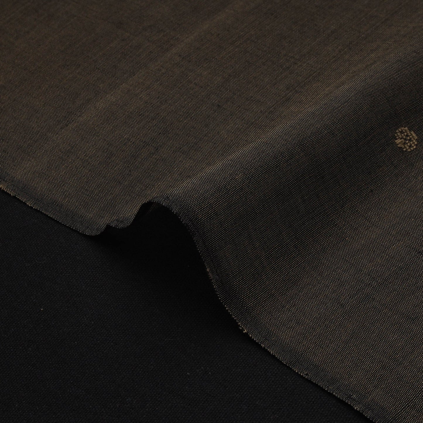 Handloom zari buti mercerised cotton chanderi fabric 01