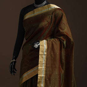 Handloom zari work chanderi silk saree 04 - handcrafted