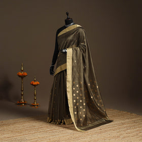 Handloom zari work chanderi silk saree 08 - handcrafted