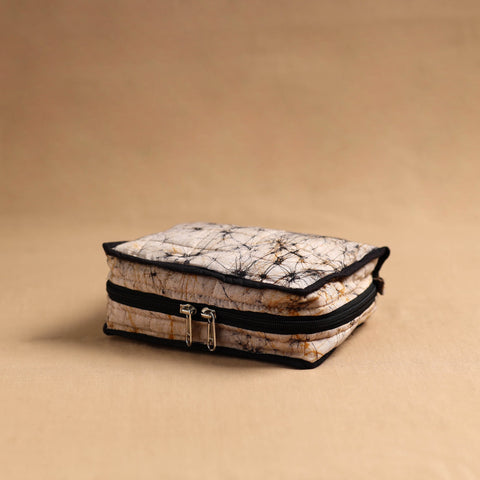 Brown Handmade 4 Pocket Jewellery Pouch Online in India