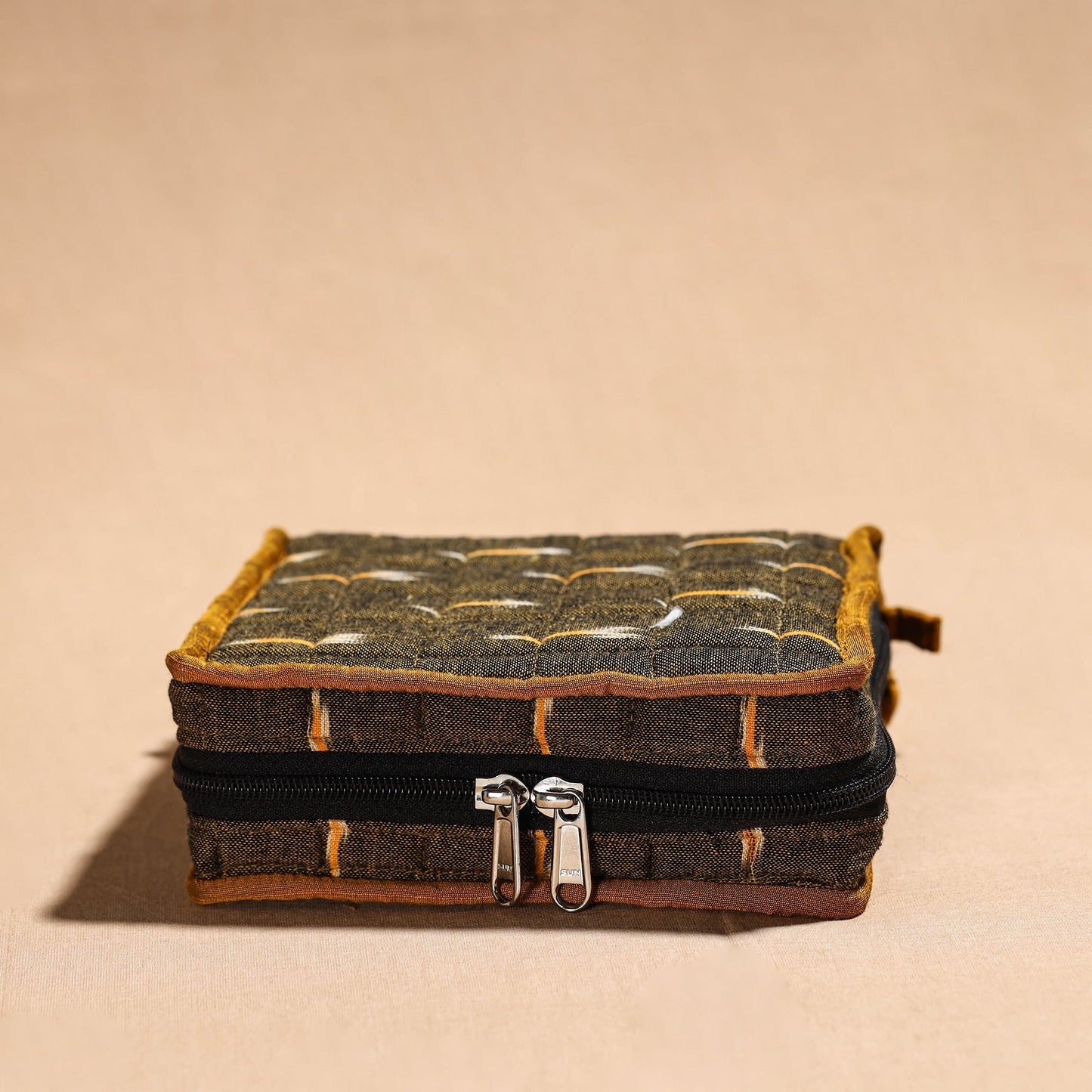  Brown Handmade 4 Pockets Cotton Jewelry Bag 30