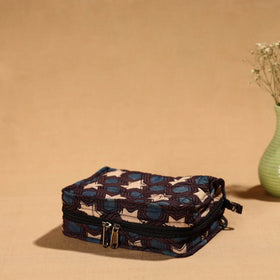 Brown Handmade Cotton Jewelry Bag - 4 Pockets | iTokri