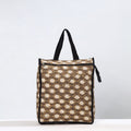 Brown Handmade Akola Block Printed Cotton Shopping Bag 04