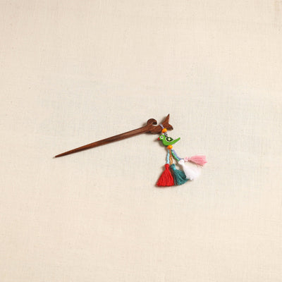 Handmade bird tassel juda stick 01 - handcrafted
