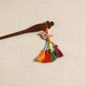 Handmade bird tassel juda stick 06 - handcrafted