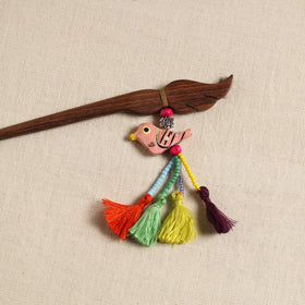 Handmade bird tassel juda stick 07 - handcrafted