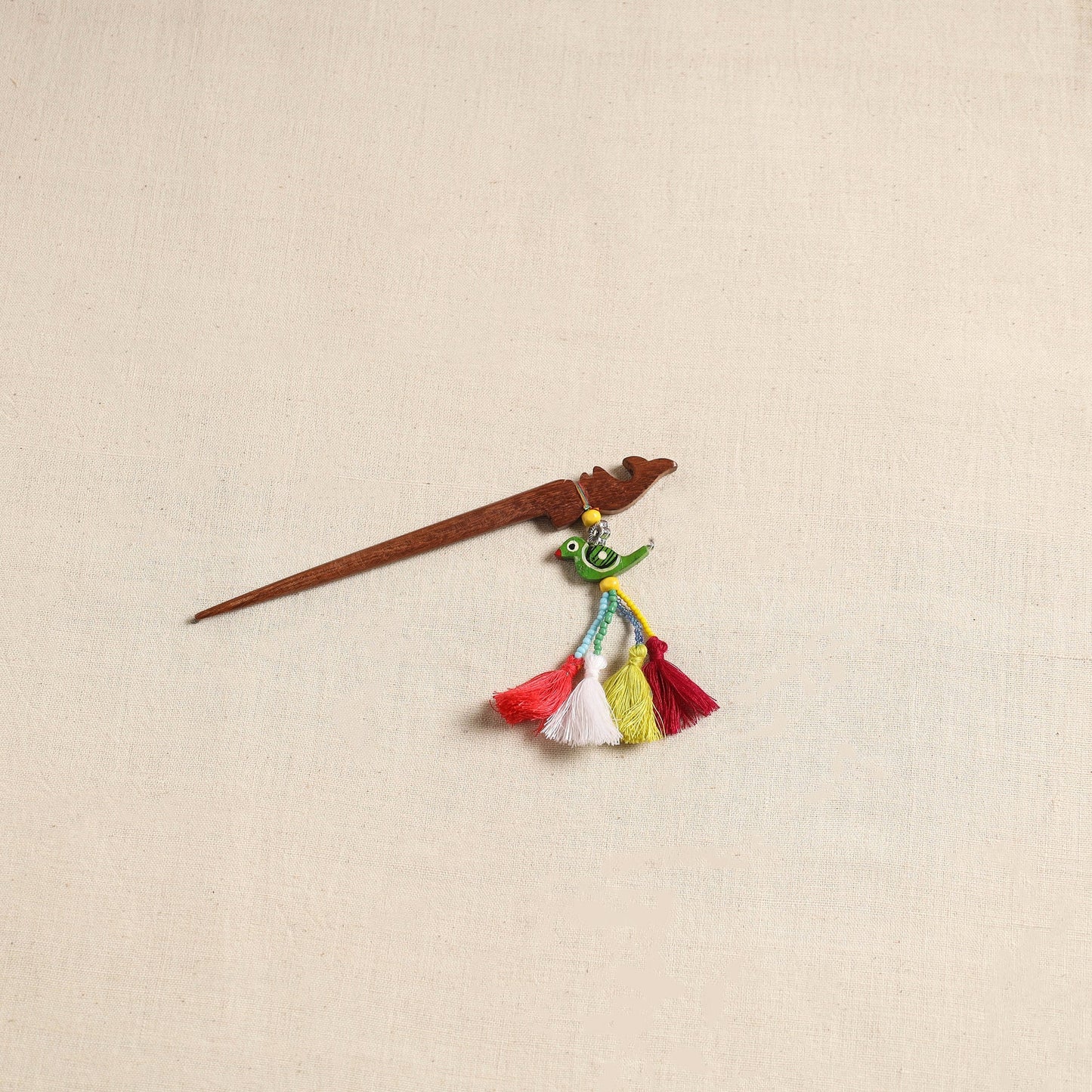 Handmade bird tassel juda stick 08 - handcrafted