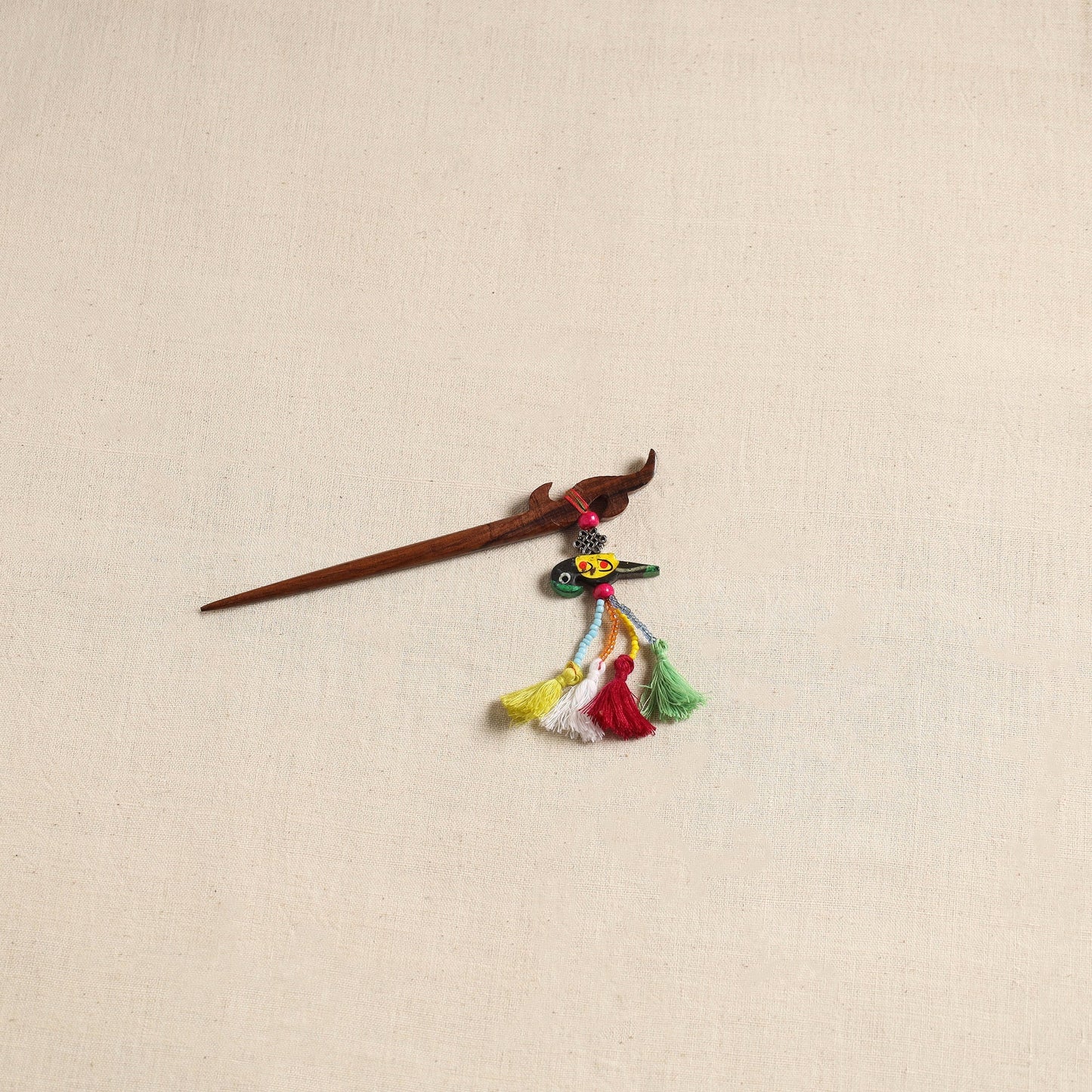 Handmade bird tassel juda stick 09 - handcrafted