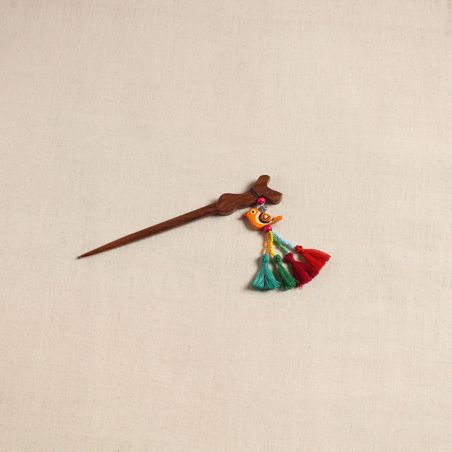 Handmade bird tassel juda stick 11 - handcrafted