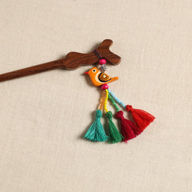 Handmade bird tassel juda stick 11 - handcrafted