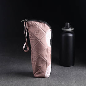 Brown Handmade Cotton 1L Water Bottle Cover