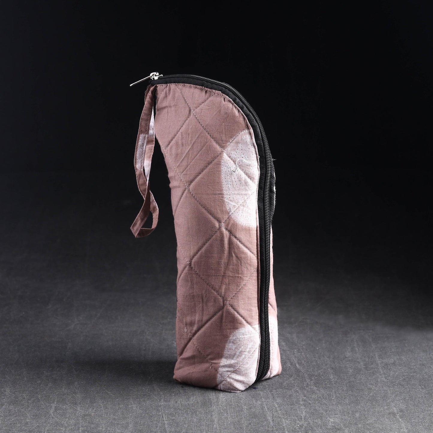 Brown Handmade Cotton 1L Water Bottle Cover