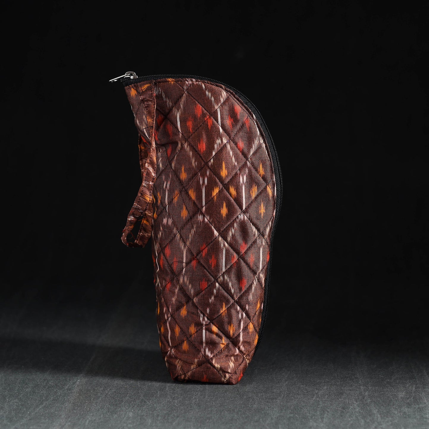 Brown Handmade Cotton 1L Water Bottle Cover