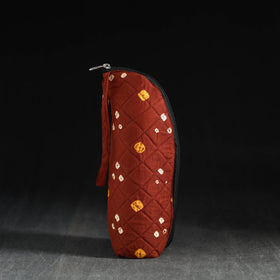 Brown Handmade Cotton 1L Water Bottle Cover