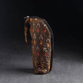 Brown Handmade Cotton 1L Water Bottle Cover