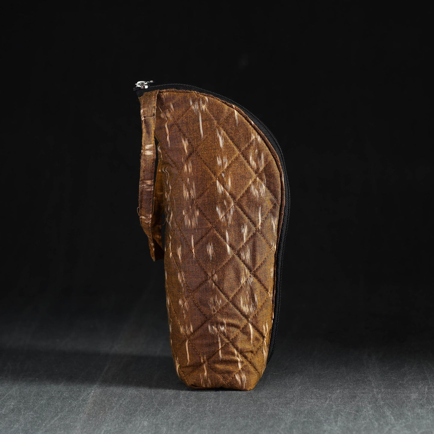 Brown Handmade Cotton 1L Water Bottle Cover