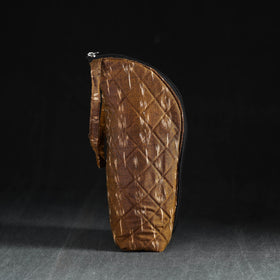 Brown Handmade Cotton 1L Water Bottle Cover