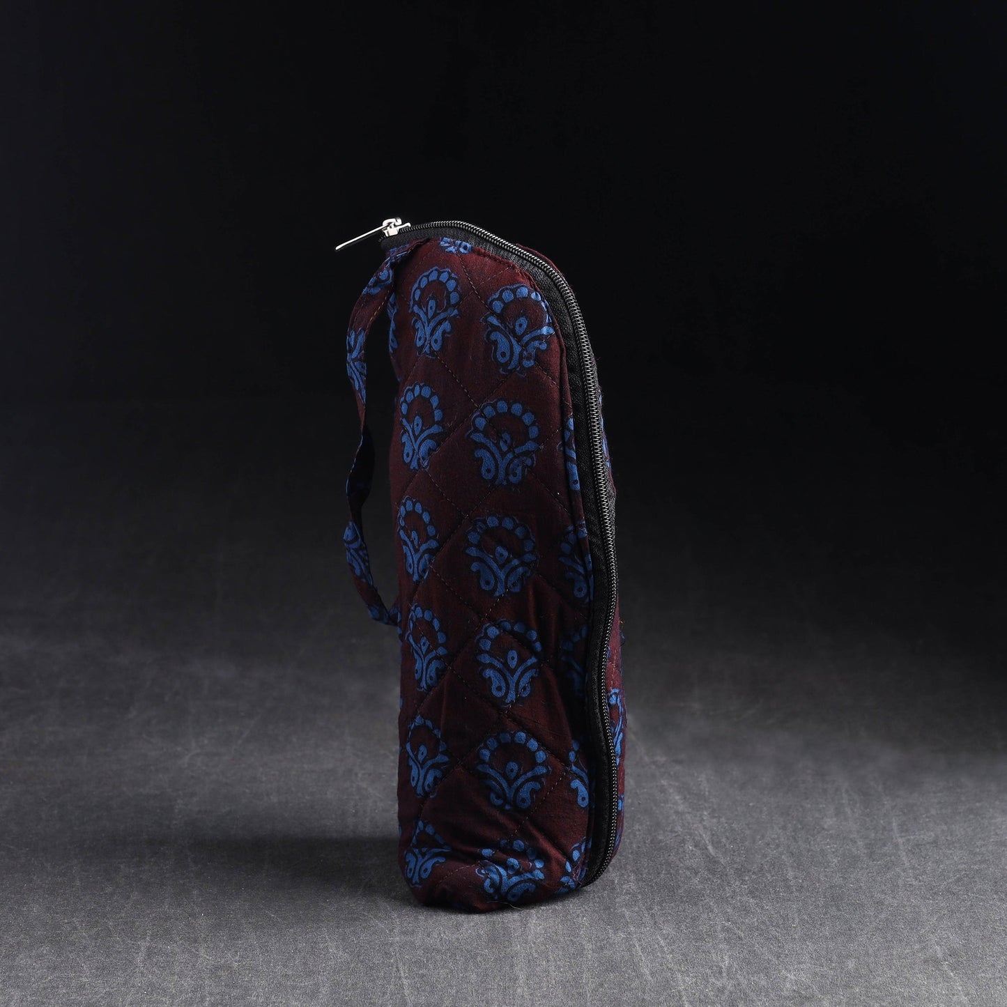 Brown Handmade Cotton 1L Water Bottle Cover