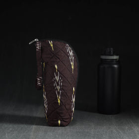 Brown Handmade Cotton 1L Water Bottle Cover