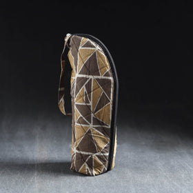 Brown Handmade Cotton 1L Water Bottle Cover