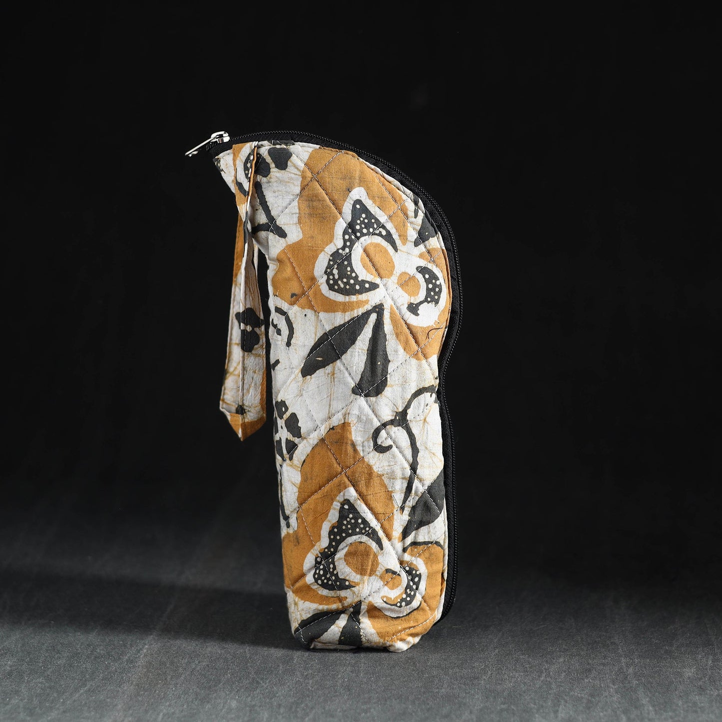 Brown Handmade Cotton 1L Water Bottle Cover