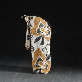 Brown Handmade Cotton 1L Water Bottle Cover