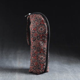 Brown Handmade Cotton 1L Water Bottle Cover