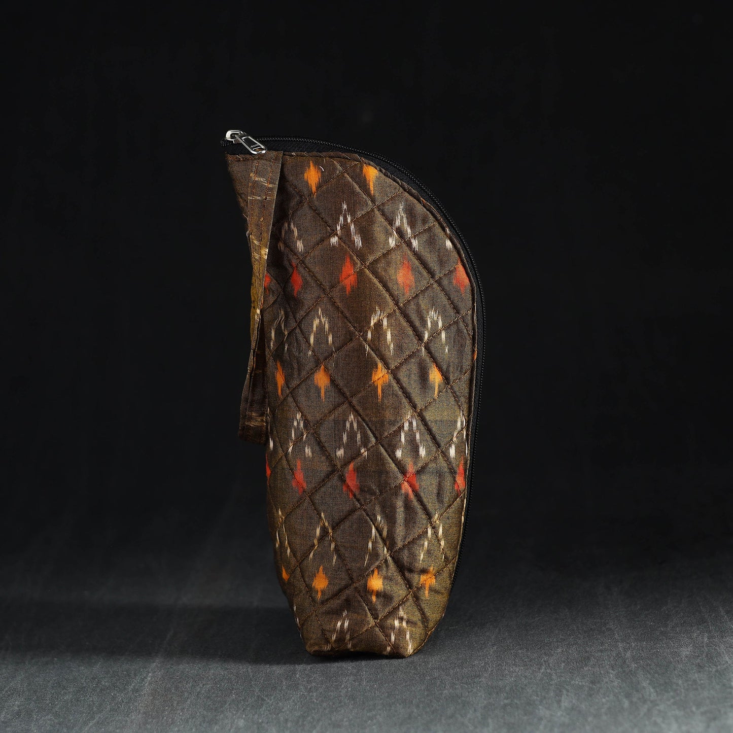 Brown Handmade Cotton 1L Water Bottle Cover