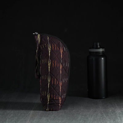 Brown Handmade Cotton 1L Water Bottle Cover