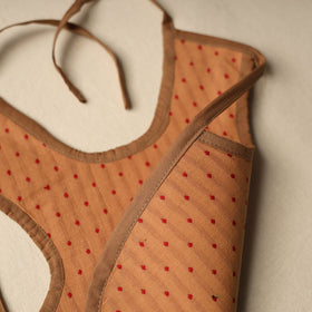 Brown Handmade Cotton Baby Bib