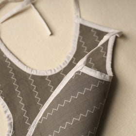 Brown Handmade Cotton Baby Bib