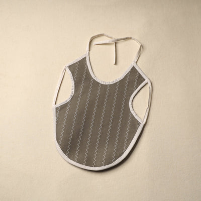 Brown Handmade Cotton Baby Bib