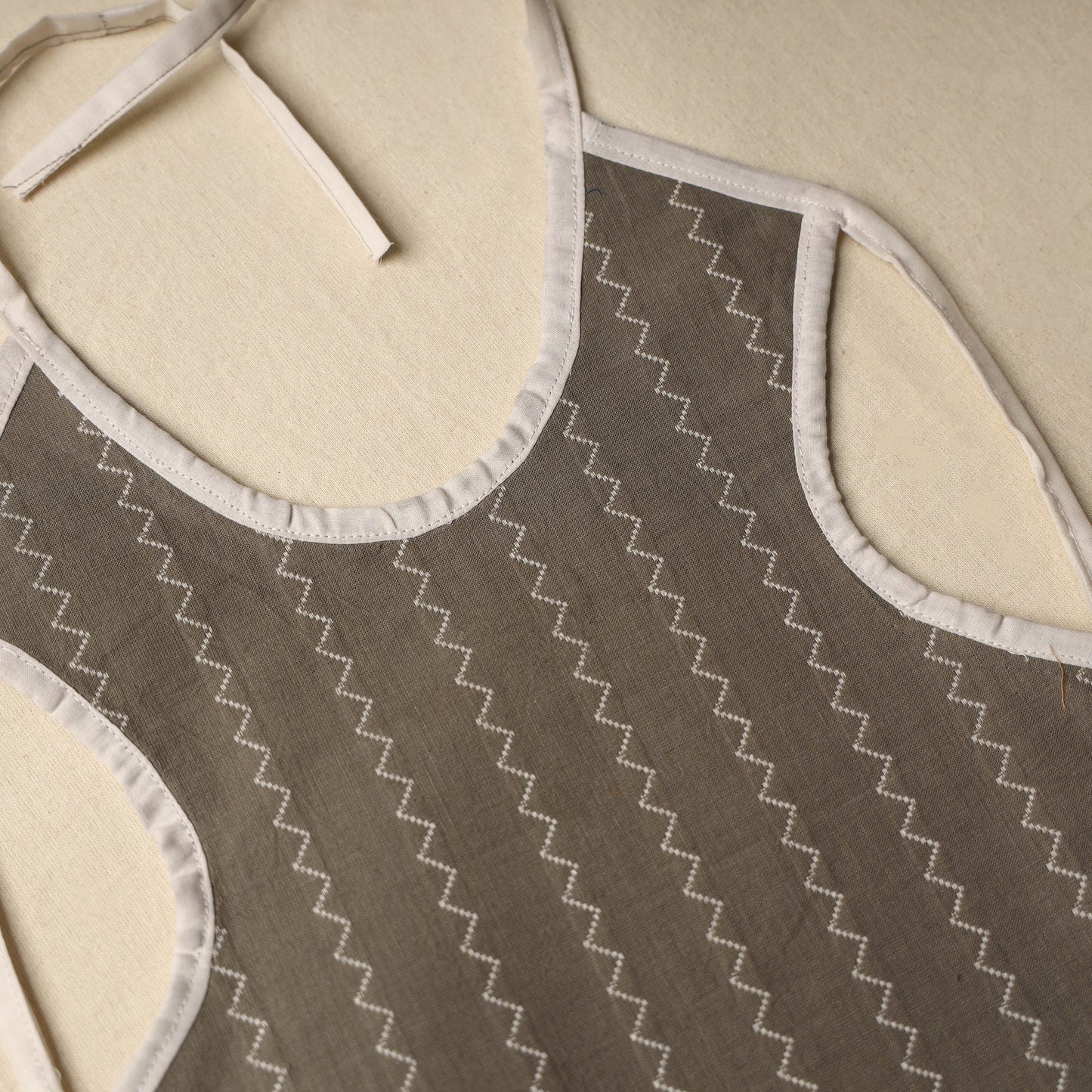 Brown Handmade Cotton Baby Bib