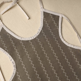 Brown Handmade Cotton Baby Bib