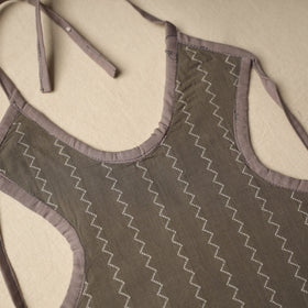 Brown Handmade Cotton Baby Bib