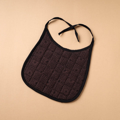 Brown Handmade Cotton Baby Bib