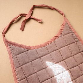 Brown Handmade Cotton Baby Bib