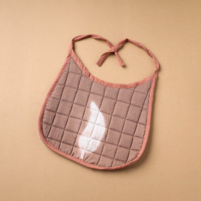 Brown Handmade Cotton Baby Bib