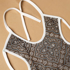 Brown Handmade Cotton Baby Bib