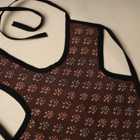 Brown Handmade Cotton Baby Bib