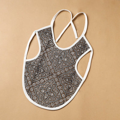 Brown Handmade Cotton Baby Bib