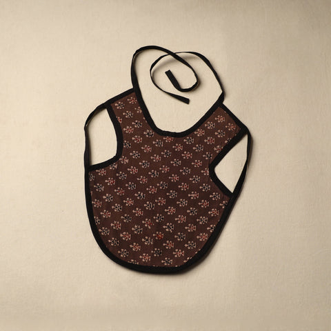 Brown Handmade Cotton Baby Bib