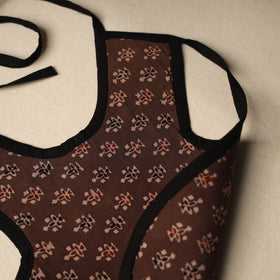 Brown Handmade Cotton Baby Bib