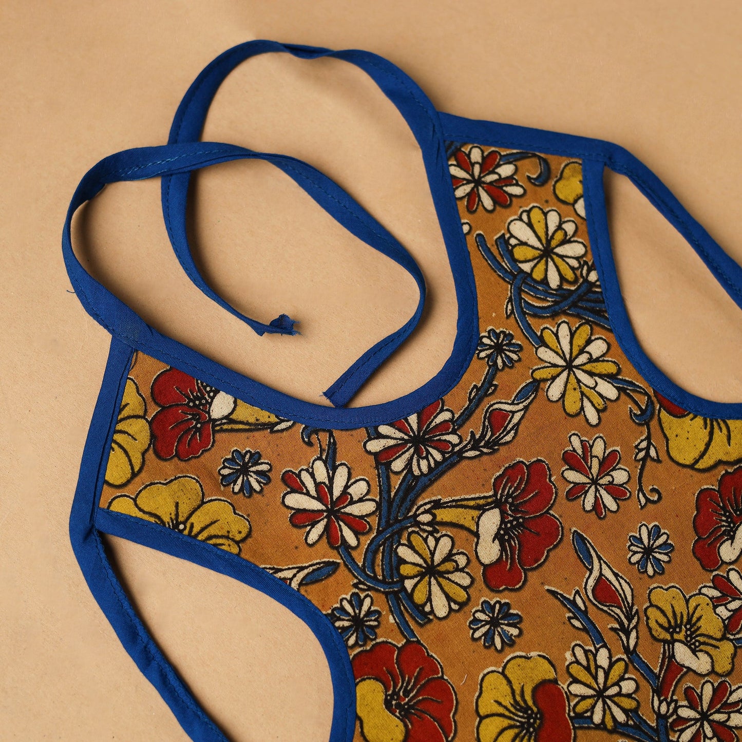 Brown Handmade Cotton Baby Bib