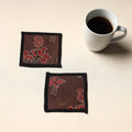 Brown Handmade Cotton Coasters (Set of 2)