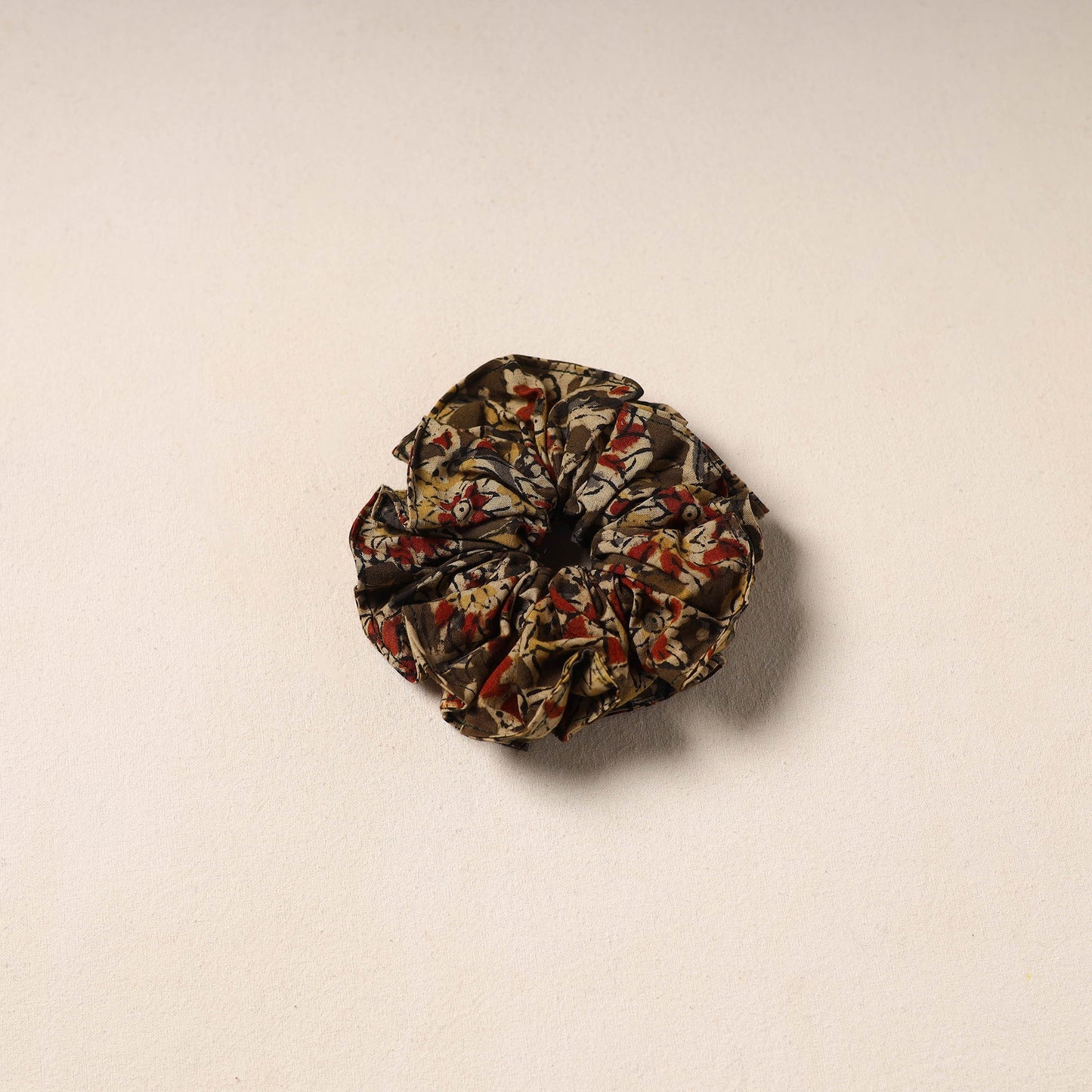 Brown Handmade Cotton Elastic Rubber Band/Scrunchie